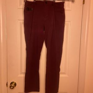 Calvin Klein Maroon Pants